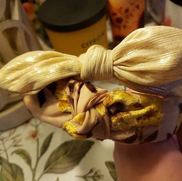 Accessories - Two cute golden summer fall headbands